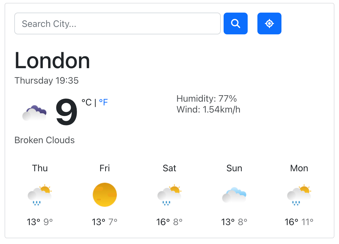Weather App Project